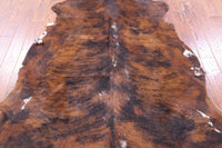 Thumbnail for Brindle Natural Cowhide Rug - XLarge 7'6