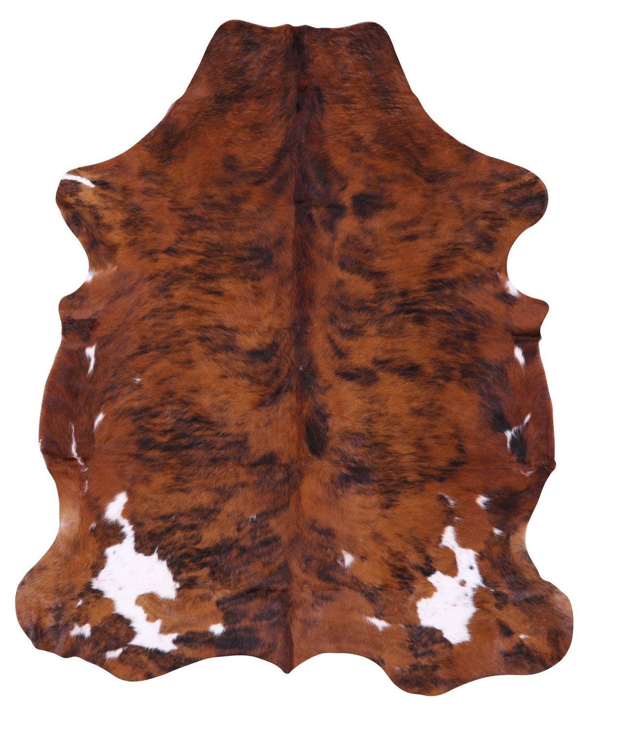 Brindle Brown Natural Cowhide Rug - XLarge 7'5"H x 6'2"W