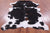 Tricolor Natural Cowhide Rug - XLarge 7'7"H x 5'3"W