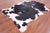 Tricolor Natural Cowhide Rug - XLarge 7'7"H x 5'3"W