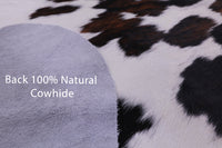 Thumbnail for Tricolor Natural Cowhide Rug - XLarge 7'9