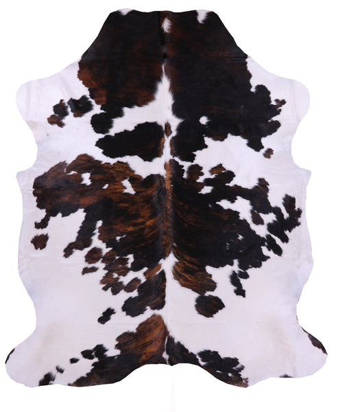 Tricolor Natural Cowhide Rug - XLarge 7'9"H x 6'8"W