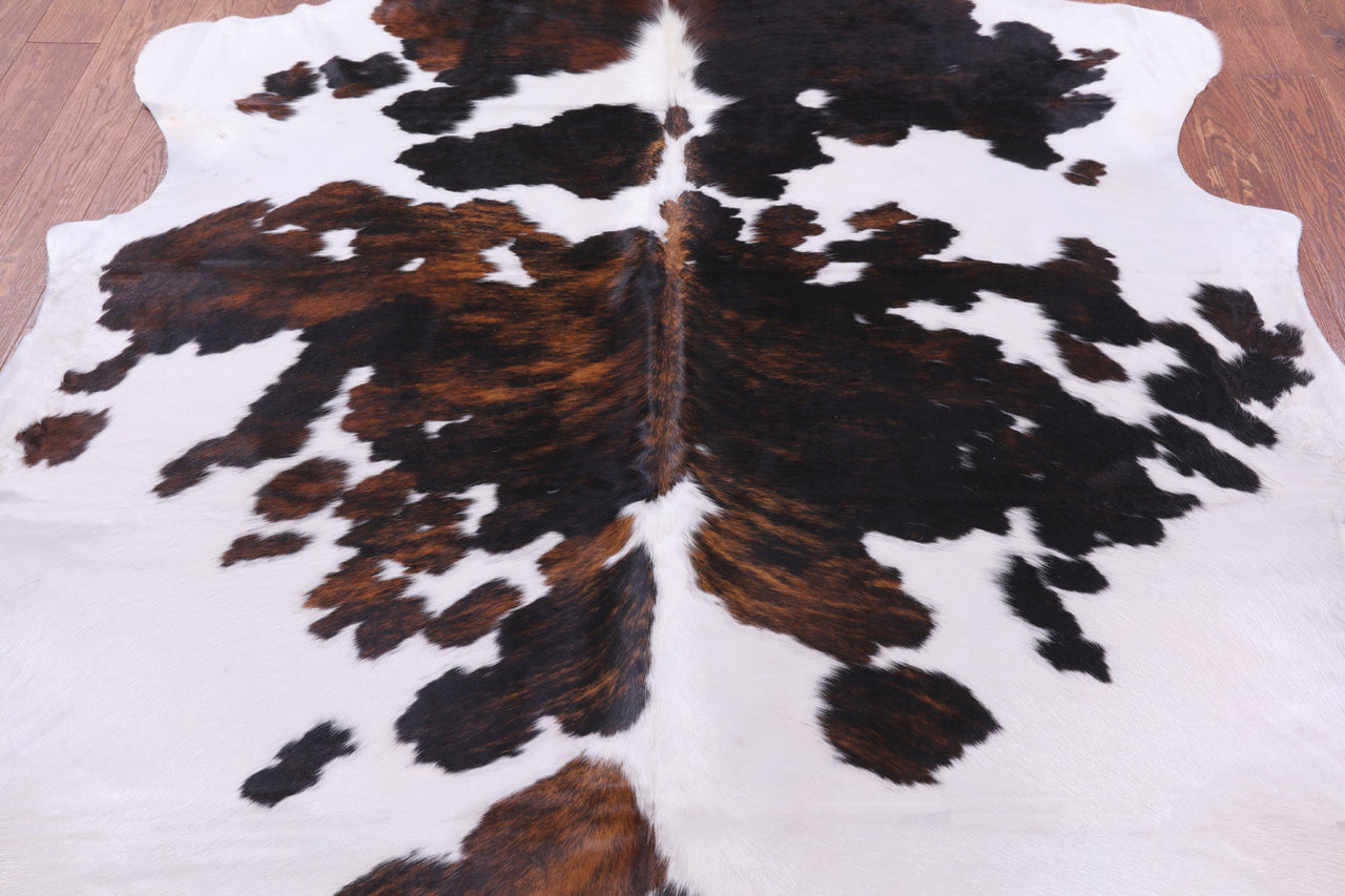 Tricolor Natural Cowhide Rug - XLarge 7'9"H x 6'8"W