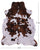 Tricolor Natural Cowhide Rug - XLarge 7'10"H x 6'9"W