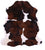 Tricolor Natural Cowhide Rug - XLarge 7'3"H x 6'8"W