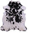 Black & White Natural Cowhide Rug - XLarge 7'10"H x 6'10"W