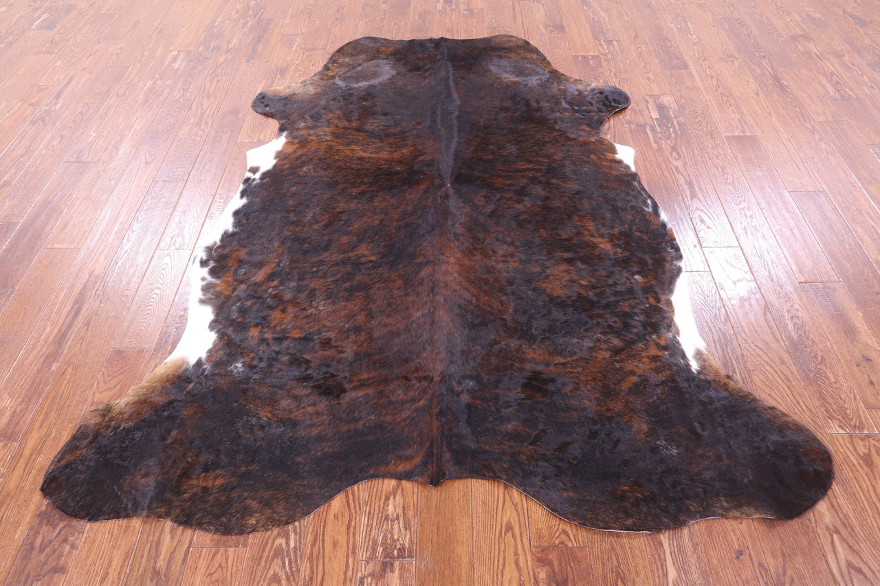 Brindle Brown Natural Cowhide Rug - XLarge 7'7"H x 6'5"W