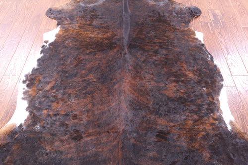 Brindle Brown Natural Cowhide Rug - X-Large 7'7
