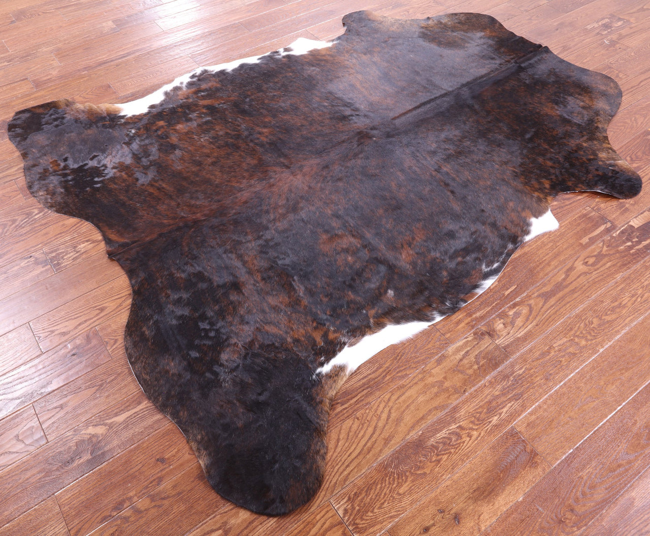 Brindle Brown Natural Cowhide Rug - XLarge 7'7"H x 6'5"W