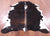 Brindle Tricolor Natural Cowhide Rug - Medium 5'9"H x 5'5"W