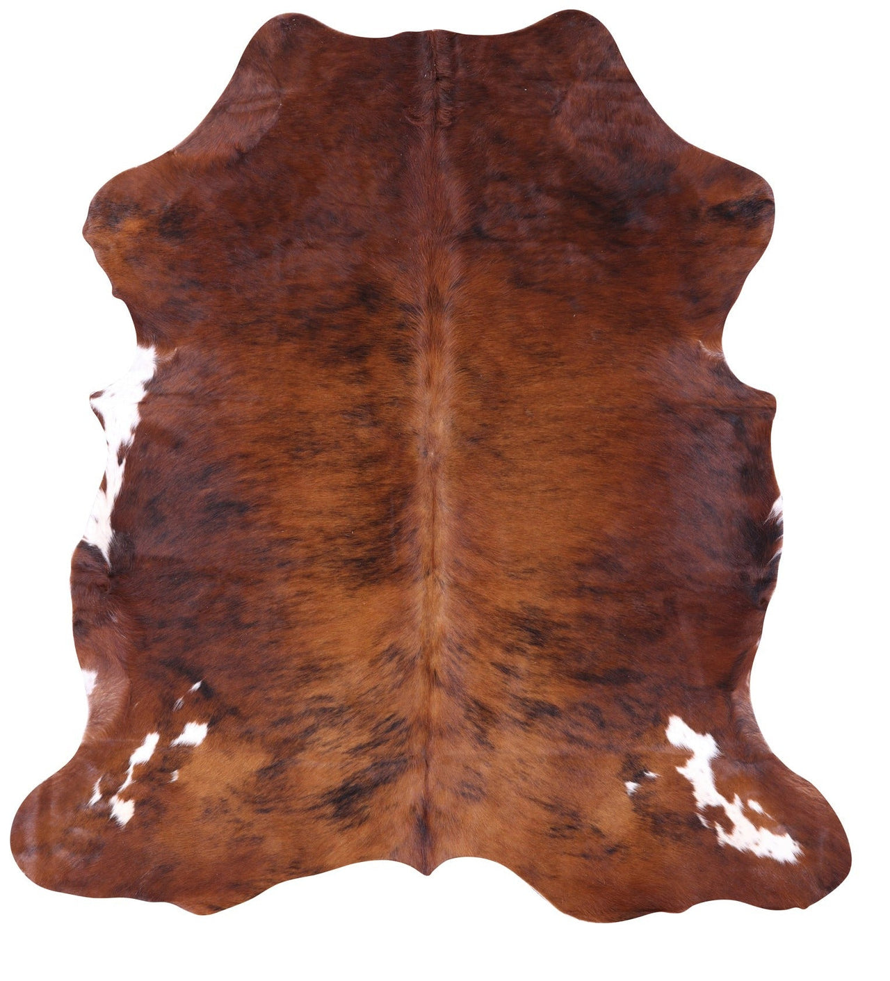 Brindle Brown Natural Cowhide Rug - Medium 6'2"H x 5'9"W