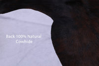 Thumbnail for Brindle Tricolor Natural Cowhide Rug - Medium 6'9