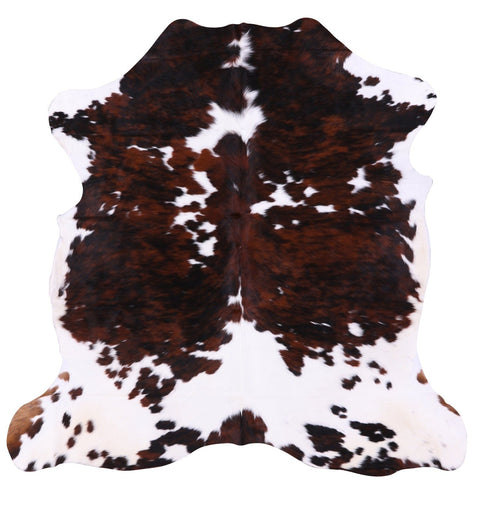 Tricolor Natural Cowhide Rug - Medium 6'3