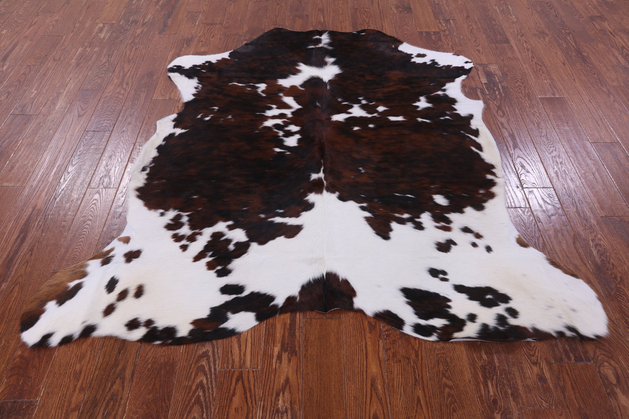 Tricolor Natural Cowhide Rug - Medium 6'3"H x 6'4"W