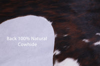 Thumbnail for Tricolor Natural Cowhide Rug - Medium 6'3