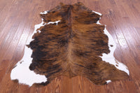 Thumbnail for Brindle Natural Cowhide Rug - Large 6'6