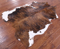 Thumbnail for Brindle Natural Cowhide Rug - Large 6'6