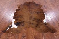 Thumbnail for Brindle Brown Natural Cowhide Rug - Medium 6'10