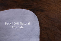 Thumbnail for Brindle Brown Natural Cowhide Rug - Medium 6'10