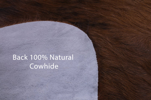 Brindle Brown Natural Cowhide Rug - Large 6'10
