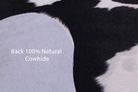 Thumbnail for Black & White Natural Cowhide Rug - Medium 6'0