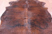 Thumbnail for Brindle Natural Cowhide Rug - Medium 6'9