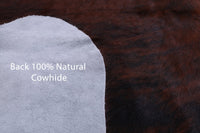 Thumbnail for Brindle Natural Cowhide Rug - Medium 6'9