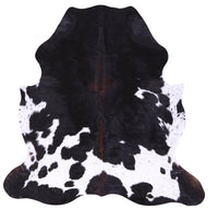 Thumbnail for Black & White Natural Cowhide Rug - Medium 6'3