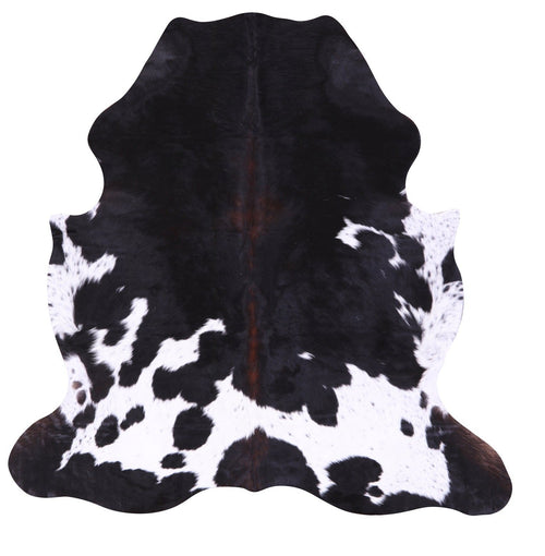 Black & White Natural Cowhide Rug - Medium 6'3