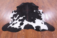 Thumbnail for Black & White Natural Cowhide Rug - Medium 6'3