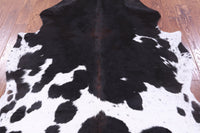 Thumbnail for Black & White Natural Cowhide Rug - Medium 6'3