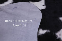 Thumbnail for Black & White Natural Cowhide Rug - Medium 6'3