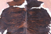 Thumbnail for Brindle Tricolor Natural Cowhide Rug - Medium 6'3
