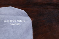 Thumbnail for Brindle Brown Natural Cowhide Rug - Medium 6'6