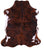 Brindle Brown Natural Cowhide Rug - Large 6'6"H x 5'7"W