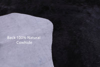 Thumbnail for Black & White Natural Cowhide Rug - Medium 6'8