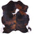 Brindle Tricolor Natural Cowhide Rug - Large 6'4"H x 6'0"W