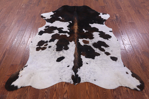 Tricolor Natural Cowhide Rug - Large 6'6