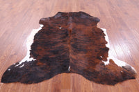 Thumbnail for Brindle Natural Cowhide Rug - Large 6'9