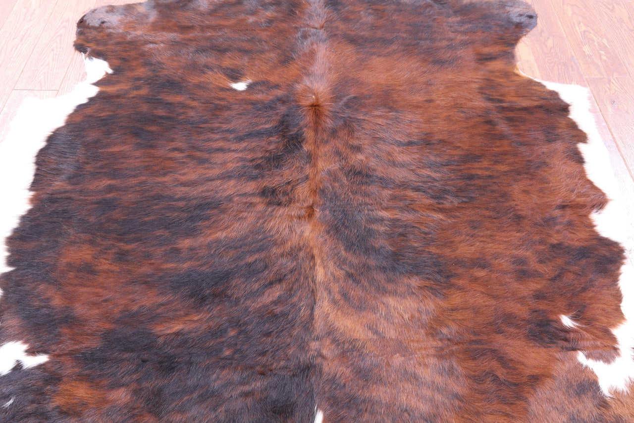 Brindle Natural Cowhide Rug - Large 6'9"H x 6'3"W