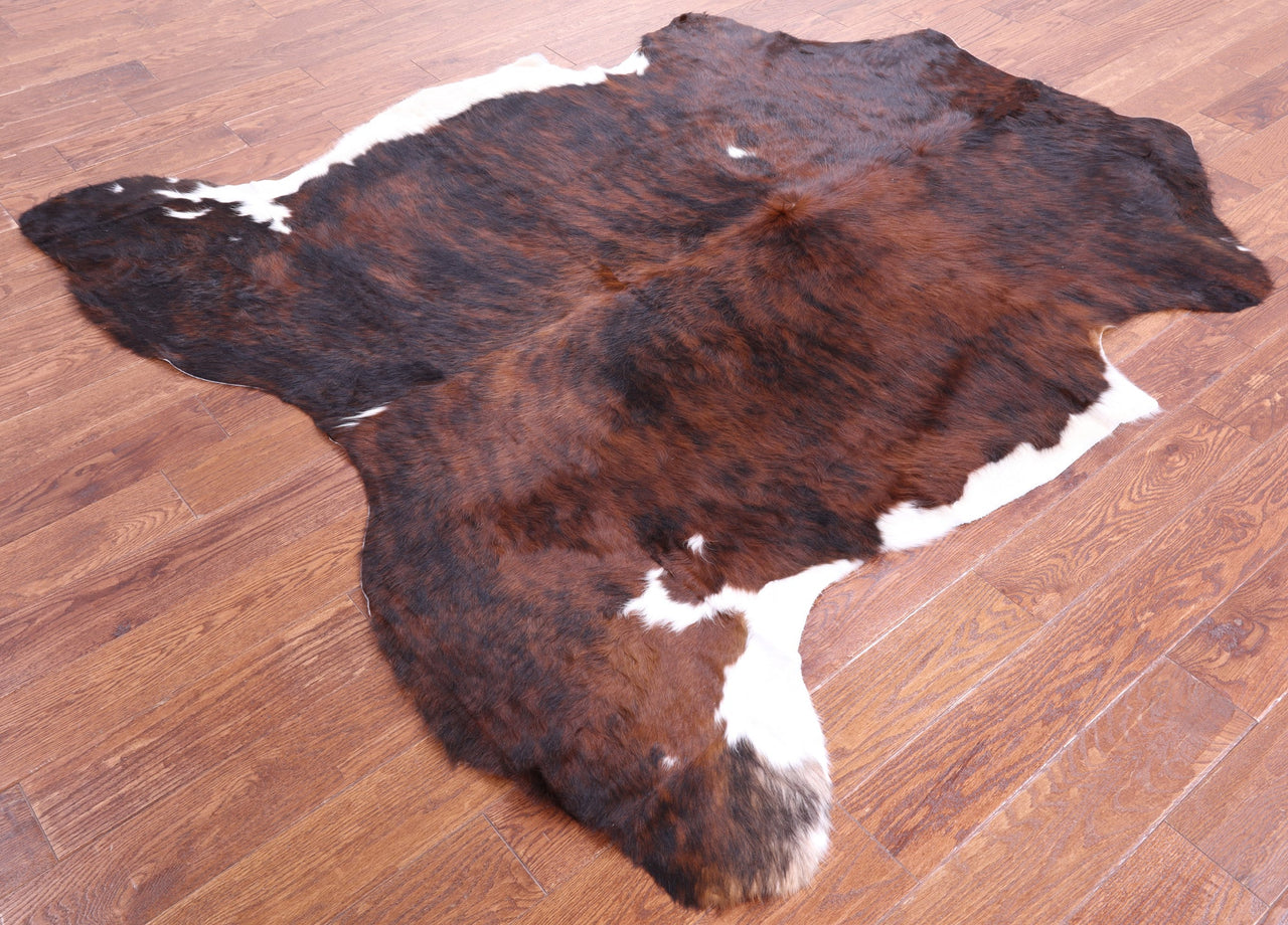 Brindle Natural Cowhide Rug - Large 6'9"H x 6'3"W