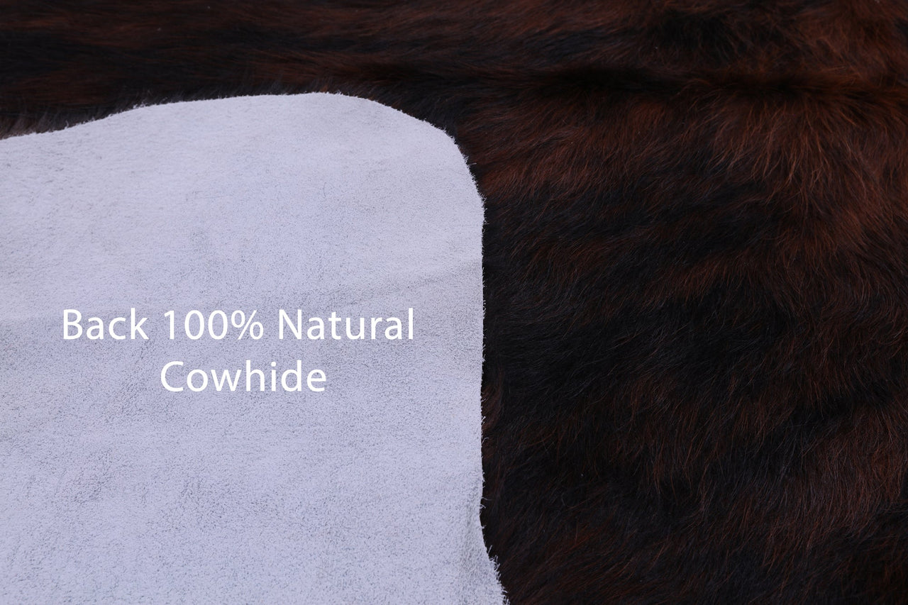 Brindle Natural Cowhide Rug - Medium 6'9"H x 6'3"W