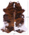 Brindle Natural Cowhide Rug - Medium 6'10"H x 5'9"W