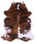 Brindle Natural Cowhide Rug - Medium 6'10"H x 5'9"W