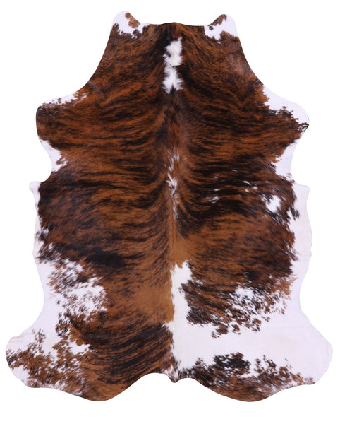 Brindle Natural Cowhide Rug - Medium 6'10"H x 5'9"W