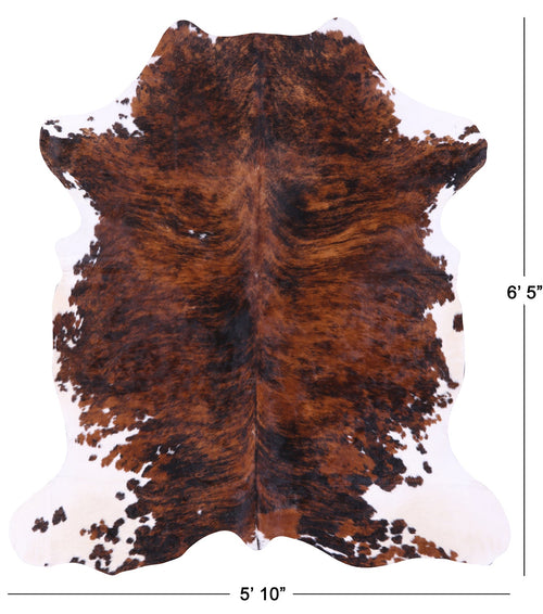 Brindle Natural Cowhide Rug - Large 6'5