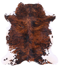 Thumbnail for Brindle Natural Cowhide Rug - Medium 6'5