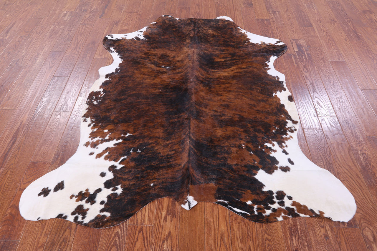 Brindle Natural Cowhide Rug - Medium 6'5"H x 5'10"W