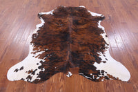 Thumbnail for Brindle Natural Cowhide Rug - Medium 6'5