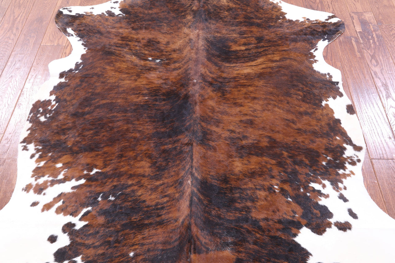 Brindle Natural Cowhide Rug - Large 6'5"H x 5'10"W